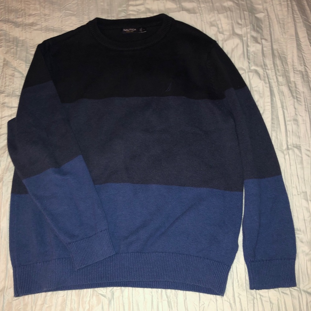 Nautica knit tonal crewneck sweater NWOT